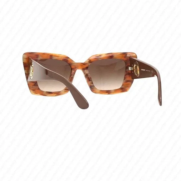 New Burberry Daisy BE4344 394013 51mm Spotted Brown Sunglasses - Picture 5 of 12